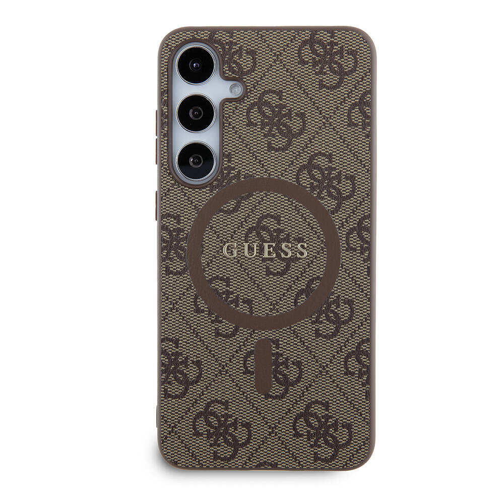 Guess Galaxy S24 Plus Orjinal Lisanslı M-safe Şarj Özellikli PU Halkalı 4G Desenli Yazı Logolu Kılıf Guess Galaxy S24 Plus Orjinal Lisanslı M-safe Şarj Özellikli PU Halkalı 4G Desenli Yazı Logolu Kılıf